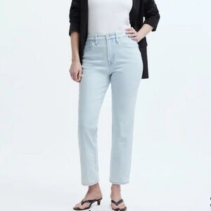 Madewell The Curvy Perfect Vintage Jeans Size W 32 Light Blue Denim NEW